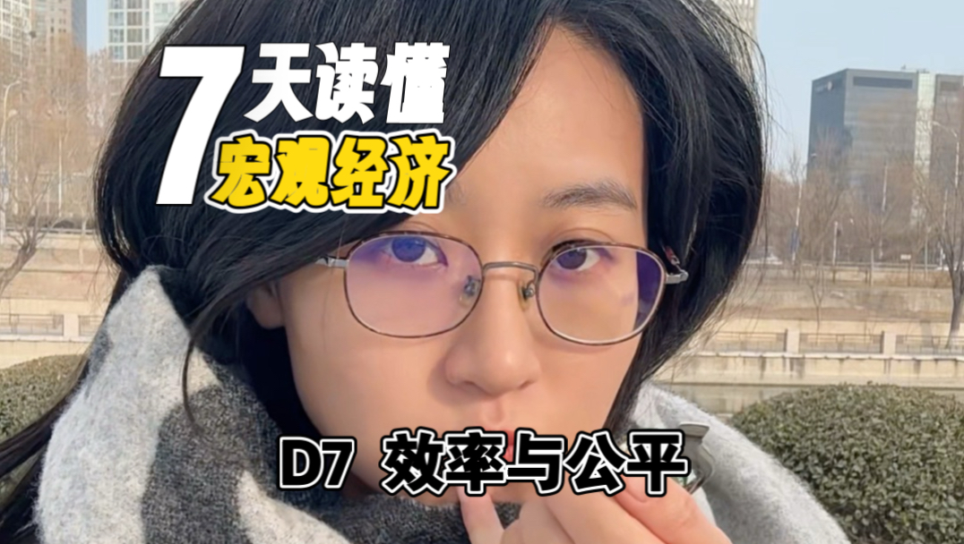 D7 效率与公平-7天读懂宏观经济