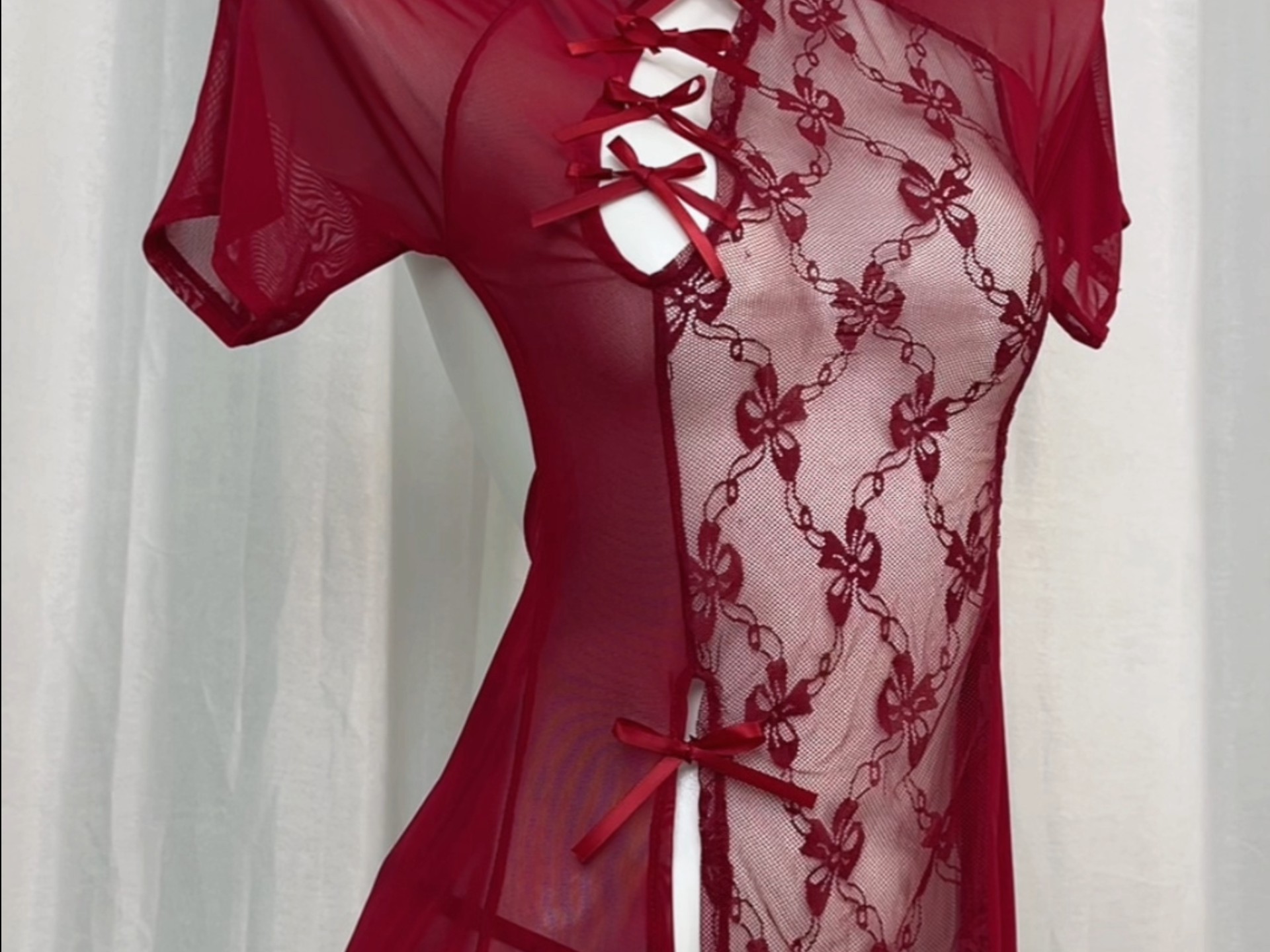 喵喵拳战衣分享｜保守古风蕾丝网衣