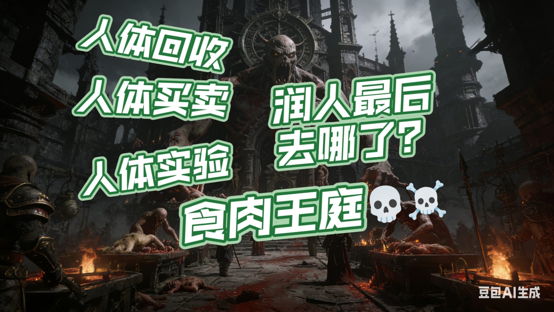 【牢A】润到美国的润人，死后尸体怎么处理？食肉王庭💀☠️