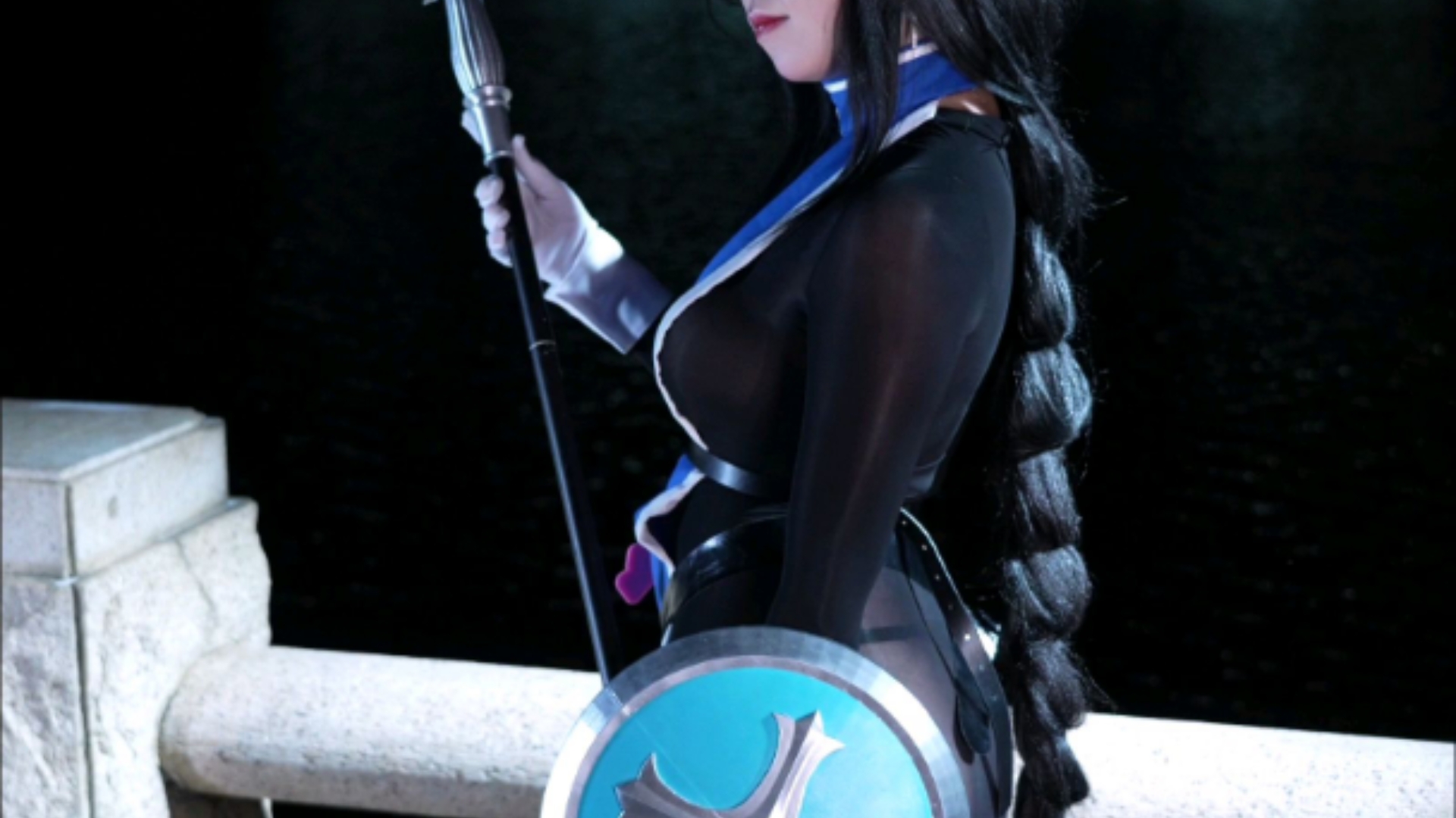 【Marden Black Stocking Ice Rose Cosplay】- Absolutely stunning, semi-sheer bodysuit