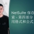 NetSuite 保存的搜索 - 第四部分 - 使用格式和公式