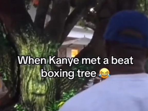 Kanye遇见了一个会Beat boxing的树