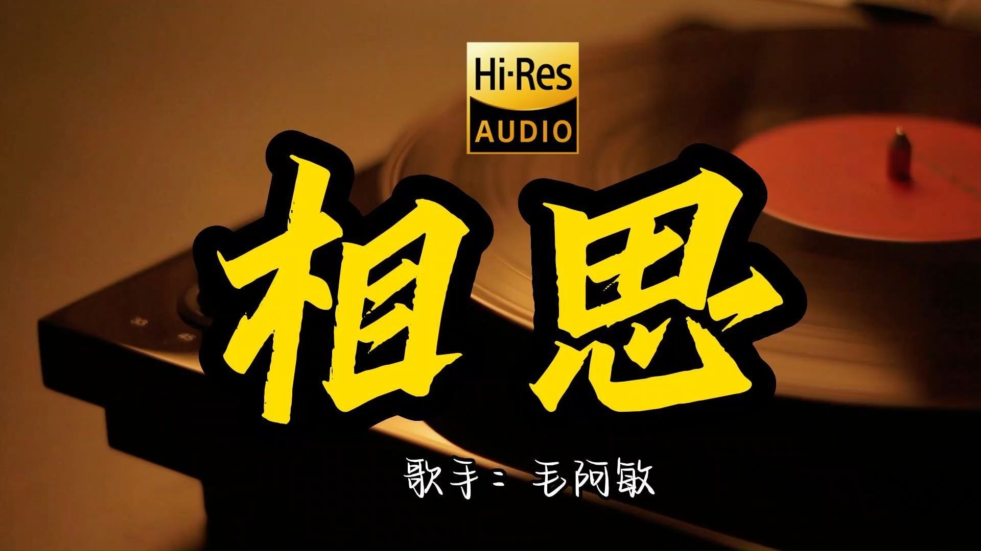 【Hi-Res无损音质】毛阿敏《相思》这歌原来这么好听 ！经典歌曲最好听的版本 4K60P