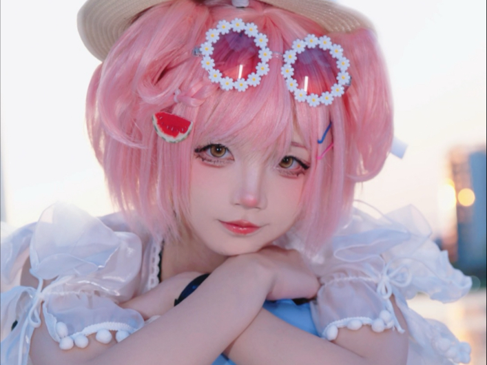 魔法小咪晒夕阳