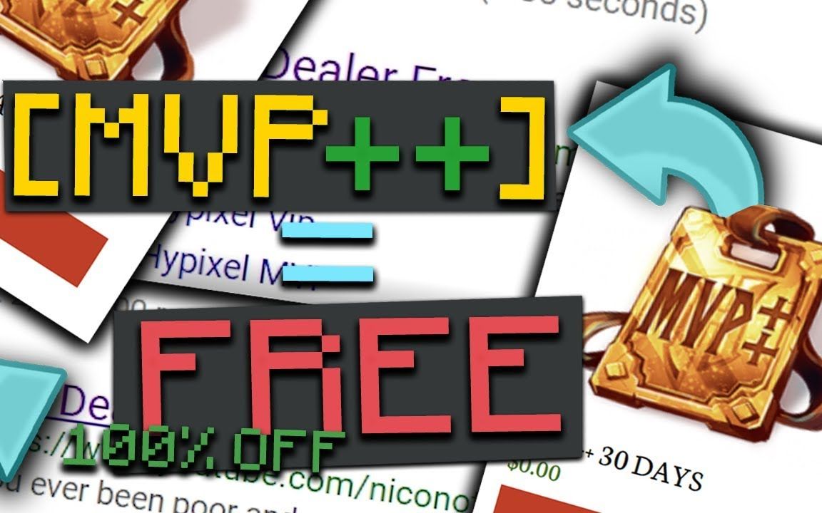 在hypixel里免费得到Mvp++的方法！