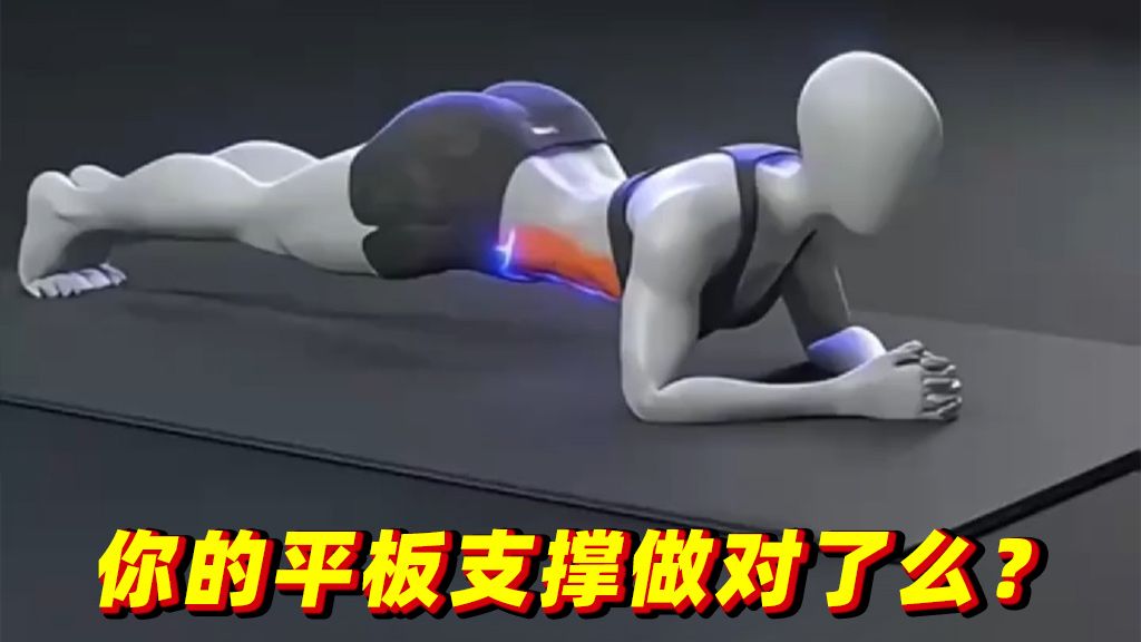 20秒矫正错误动作！一眼看懂平板支撑的正确姿势