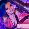 白俄妹子《LOL》金克斯COS 暴走萝莉