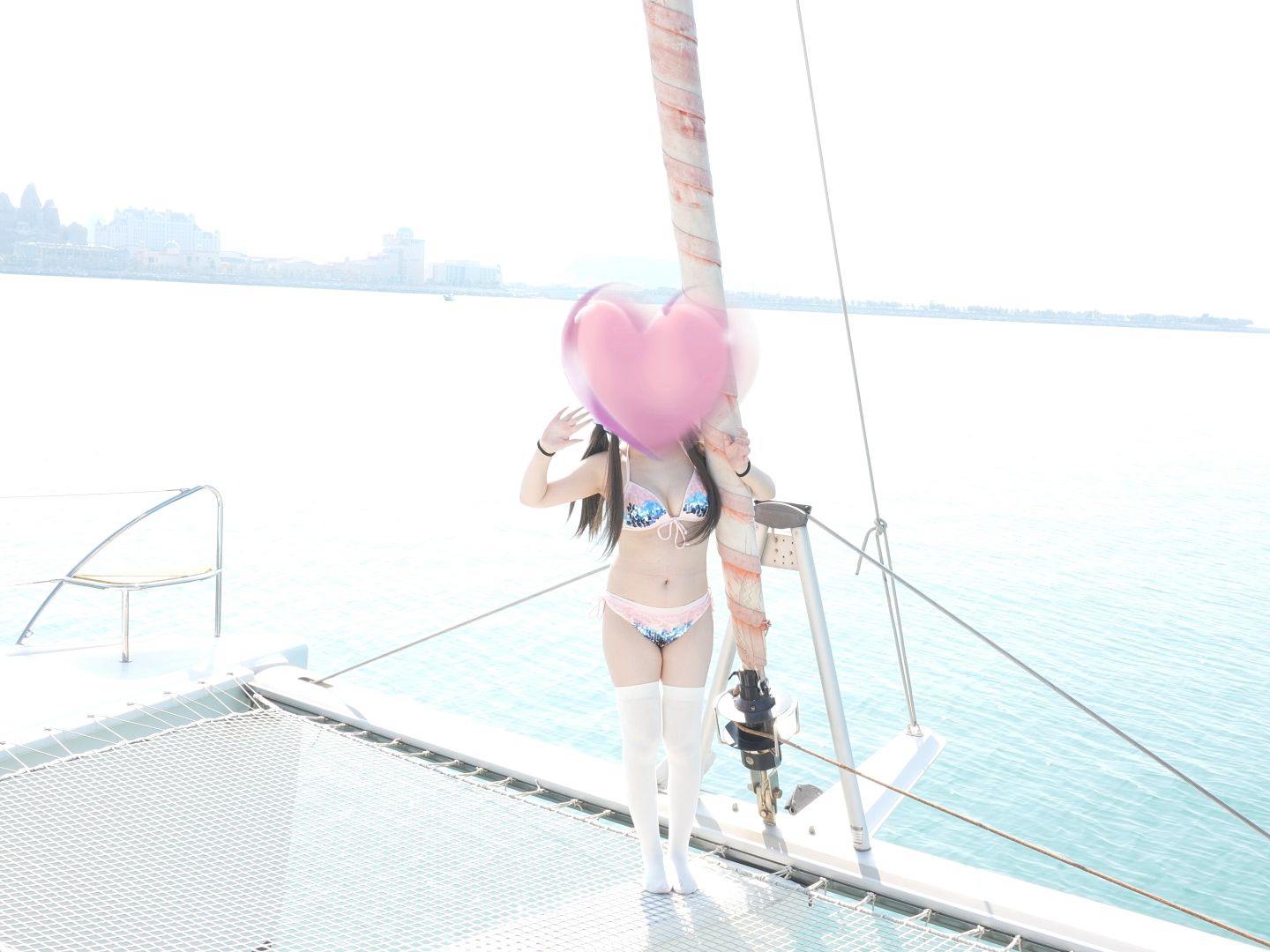 [150CM Icing Purple] Yacht Bikini Outing