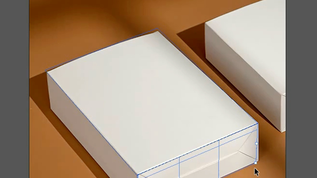 ps教程教你包装盒贴纸贴图效果。