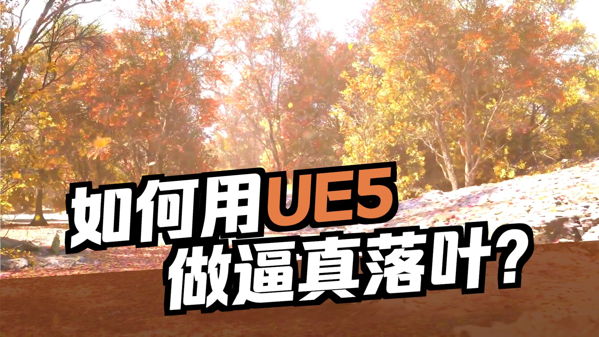 新手也能学会的落叶特效！虚幻5Niagara粒子特效教程
