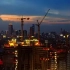 塔吊施工城市建设建筑施工延时摄影--国语高清