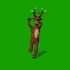 1绿幕素材小鹿跳舞
