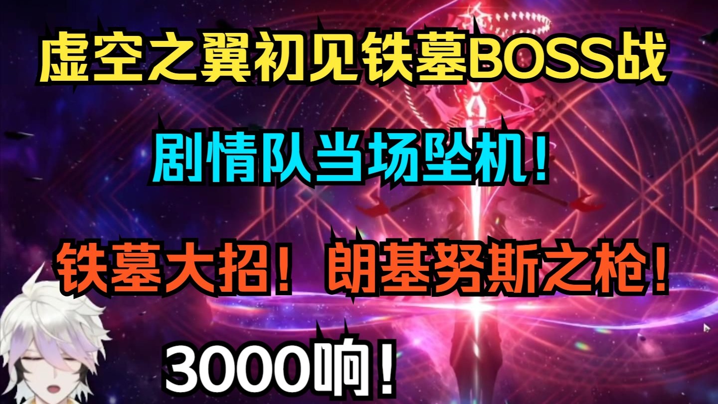 虚空之翼决战铁墓，剧情队当场坠机！铁墓大招！朗基努斯之枪！仍被铁墓剧情杀！3000响！