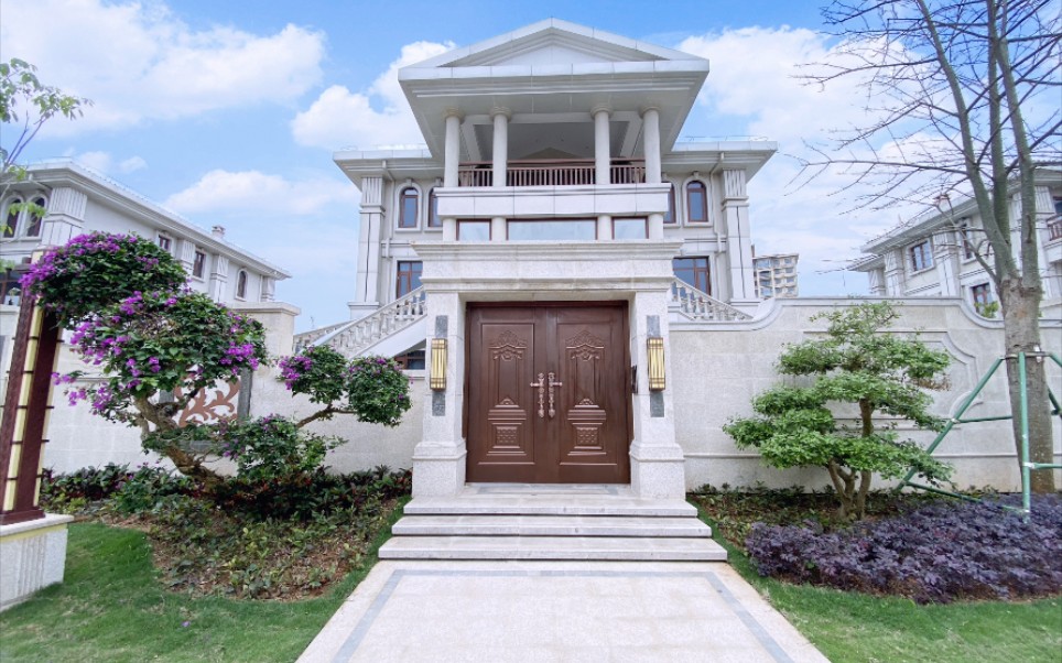 海口海景独栋大别墅,6个房间,占地一亩多带泳池,进门惊喜不断_哔哩哔哩_bilibili