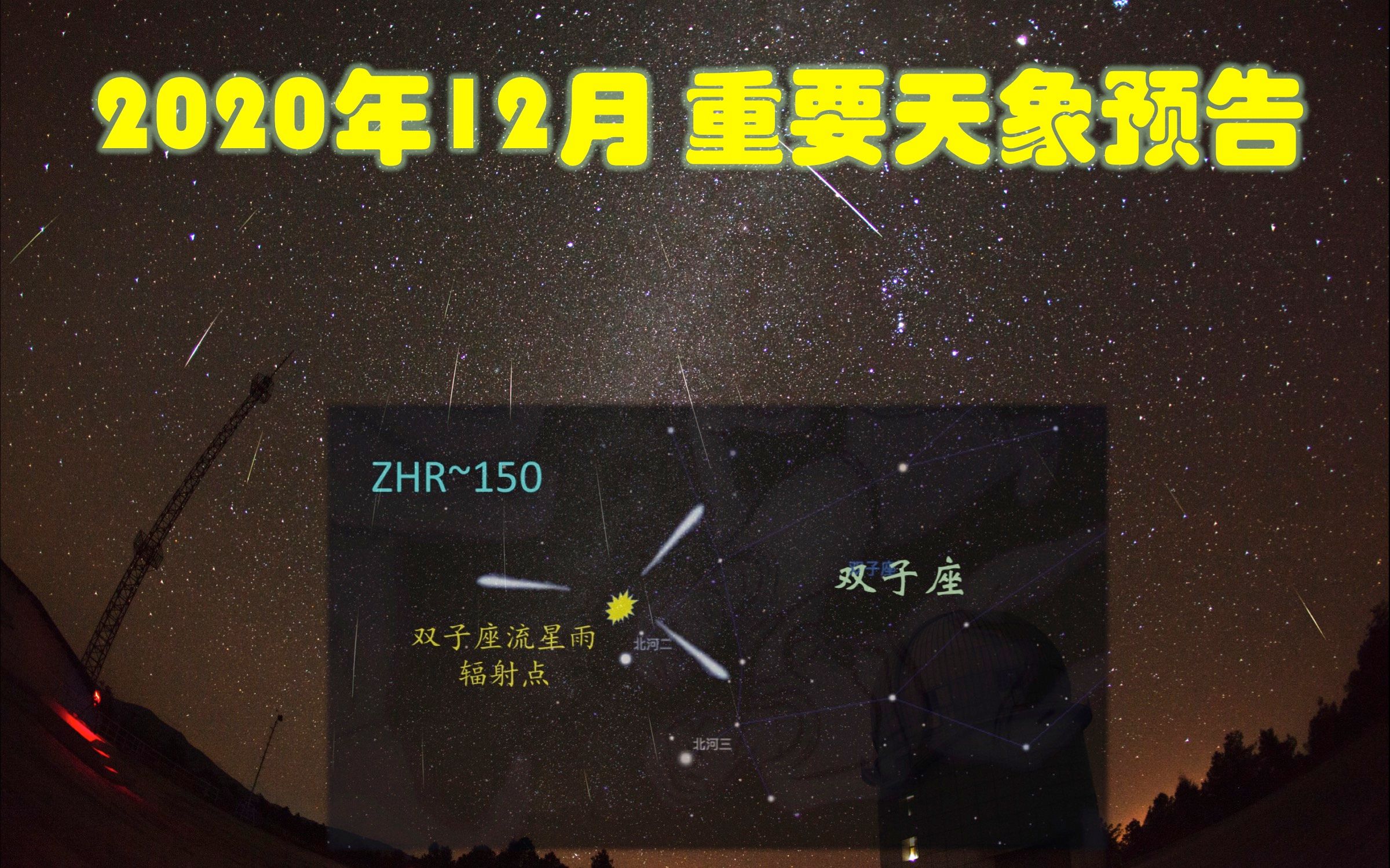 2020年12月重要天象预告(山东大学威海天文台出品:双子座流星雨、南美日全食、土星极近距离合木星、金木土火星合月...)哔哩哔哩bilibili