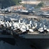 美国尼米兹级航空母舰罗纳德-里根号横须贺军港满油满弹满载舰载机！