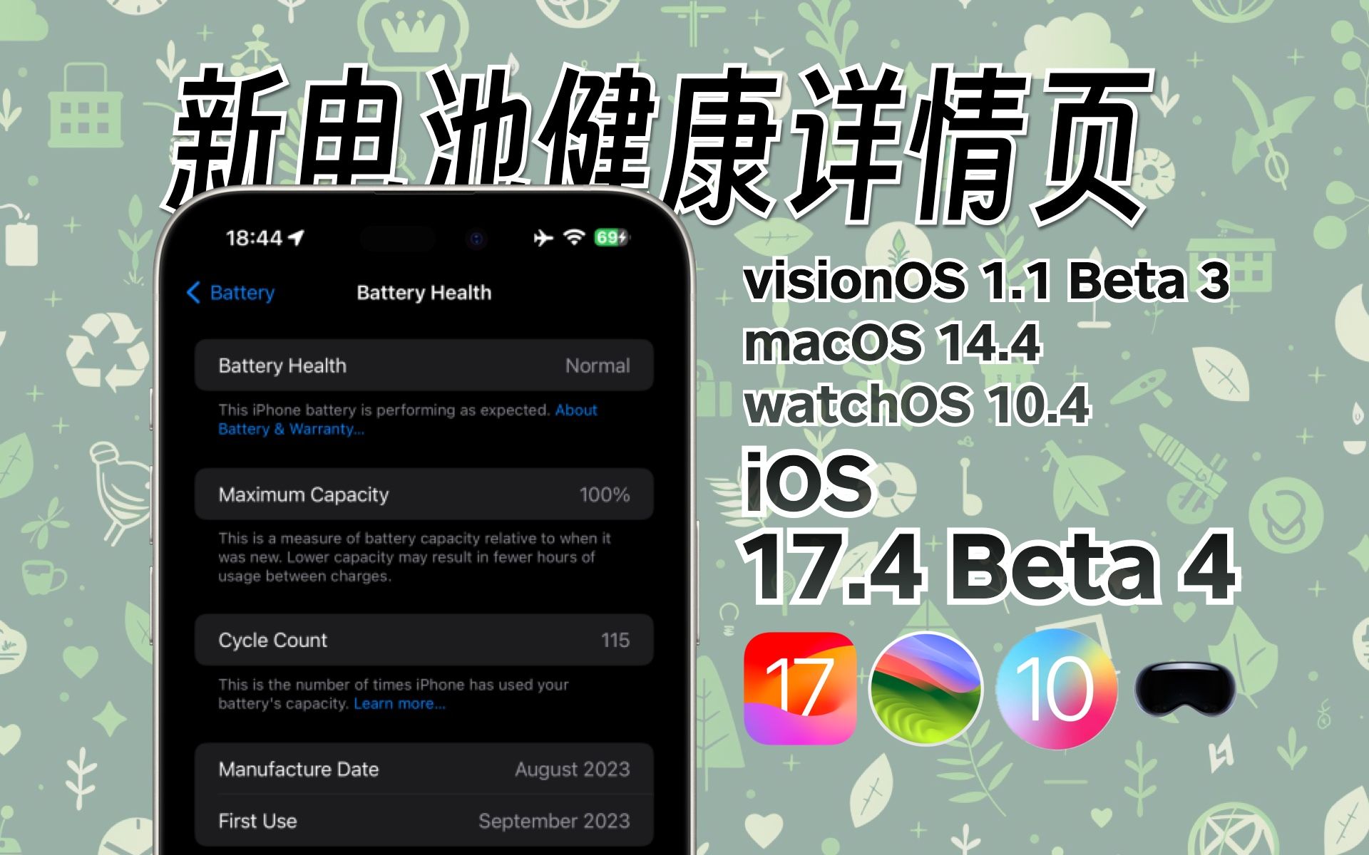 新电池健康详情页!iOS/iPadOS 17.4 Beta4 都更新了啥?哔哩哔哩bilibili