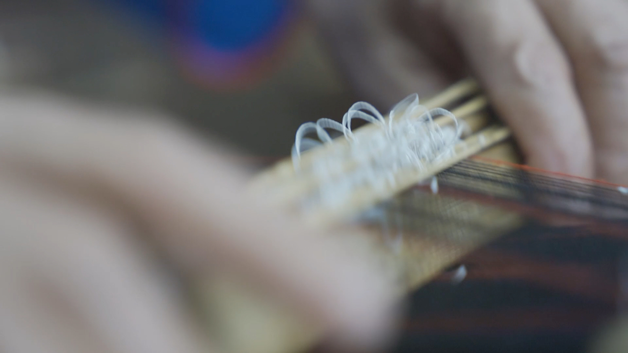 【空镜素材】传统手工织布