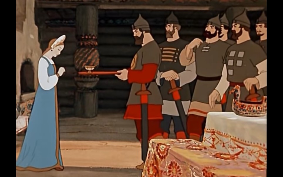 你有什么不同概述：[白雪公主在苏联]1951年苏联动画——白雪公主和七个战斗民族（？）小矮（？）人[一阶段]的第1张示图
