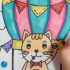 【儿童画】乘热气球的小猫咪