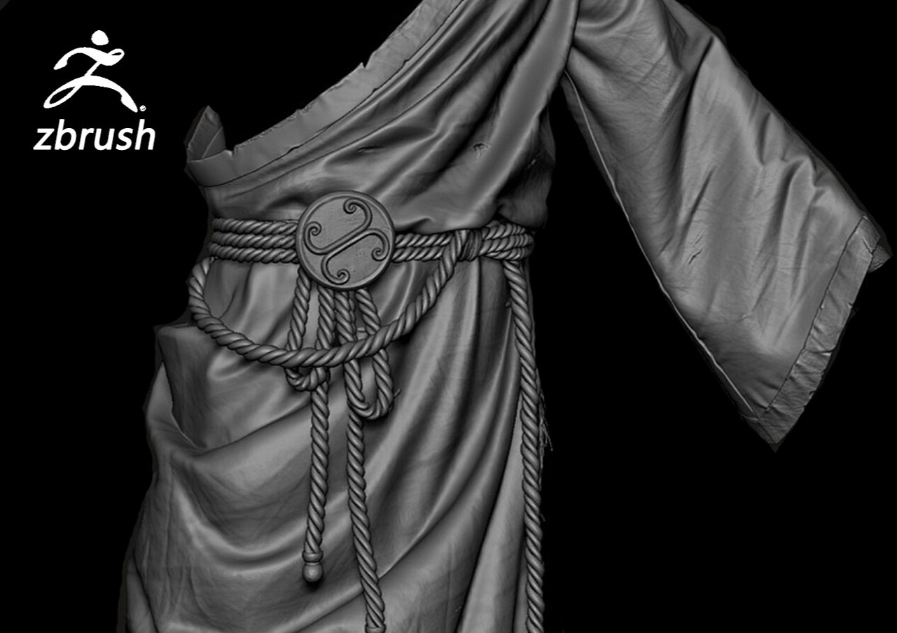【超强套路】ZBrush角色衣服褶皱雕刻常用套路！
