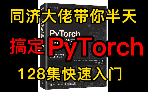 【绝对是我在B站看过最全的pytorch教程】半天搞定我四年没学会的深度学习和pytorch（人工智能/Transformer/CNN/神经 ...