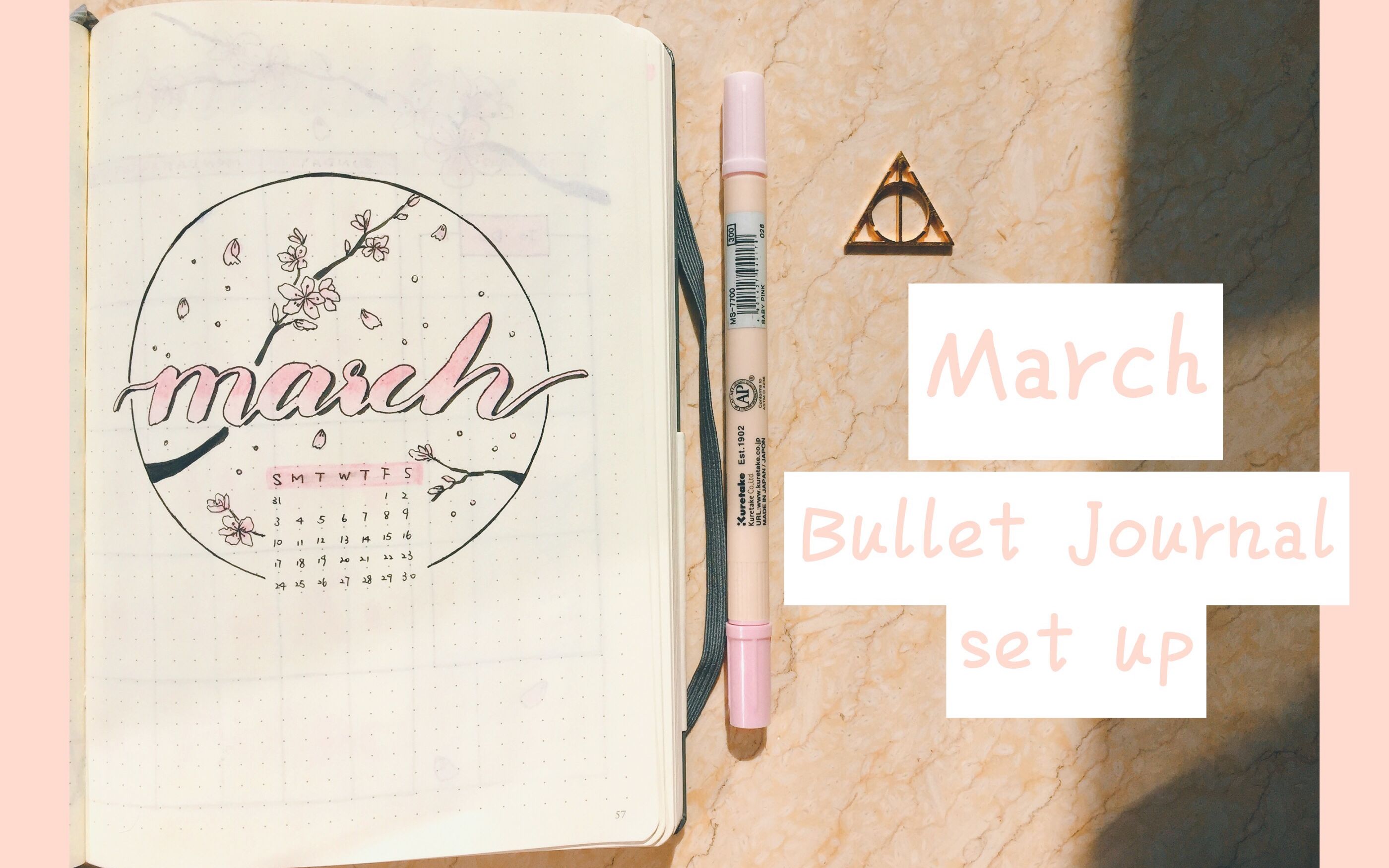 【手帐】2019年3月bullet journal set up