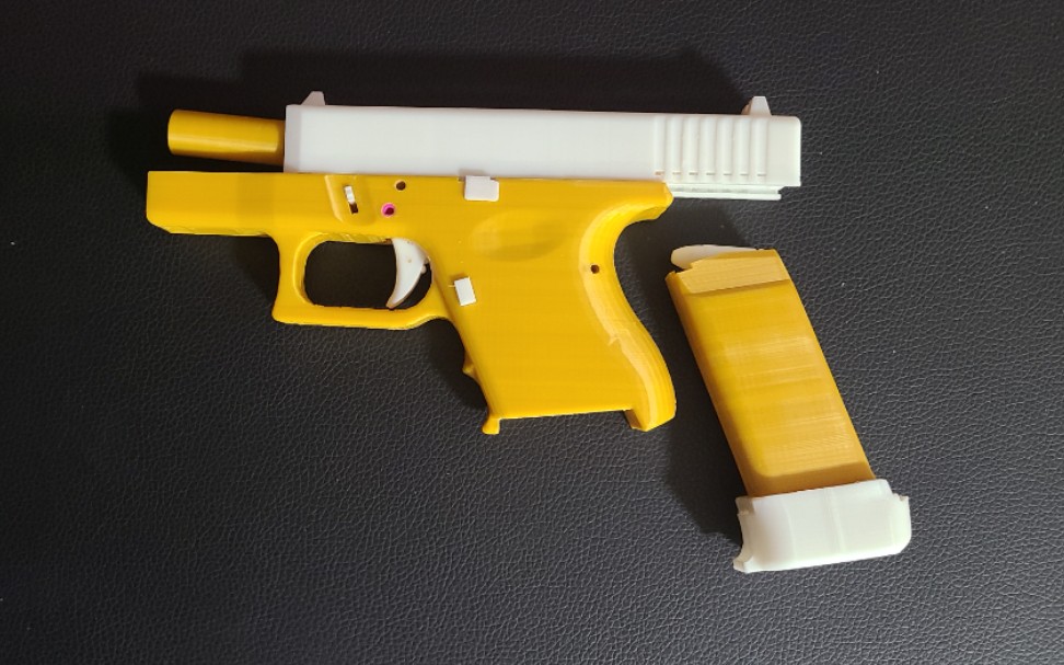 枪中baby Glock26 在路上 3d打印玩具模型 退壳展示 不可发射 格洛克26
