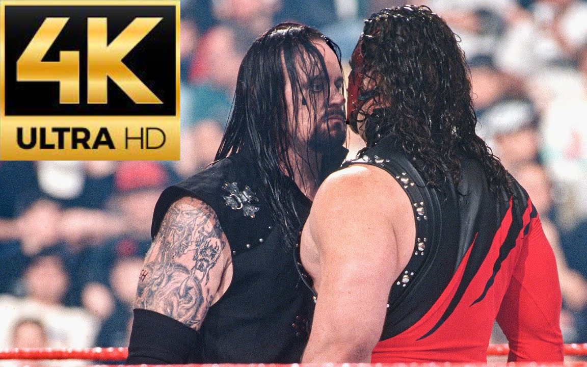 wwe超清4k名人堂送葬者对凯恩用过的锁喉抛摔