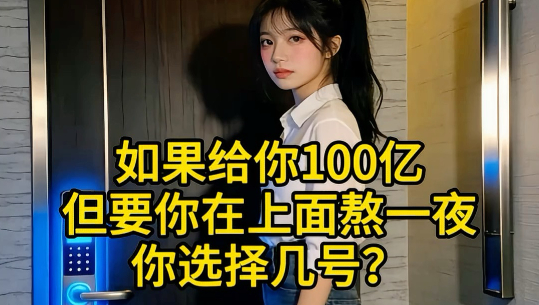 如果给你100亿，但需要你在上面熬一夜，你选择几号？