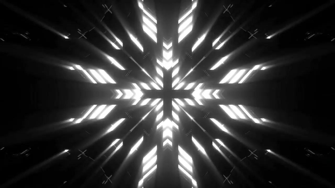 k4120 动感黑白灯光线条闪烁LED大屏背景酒吧夜店劲爆Dj舞台Vj视频素材