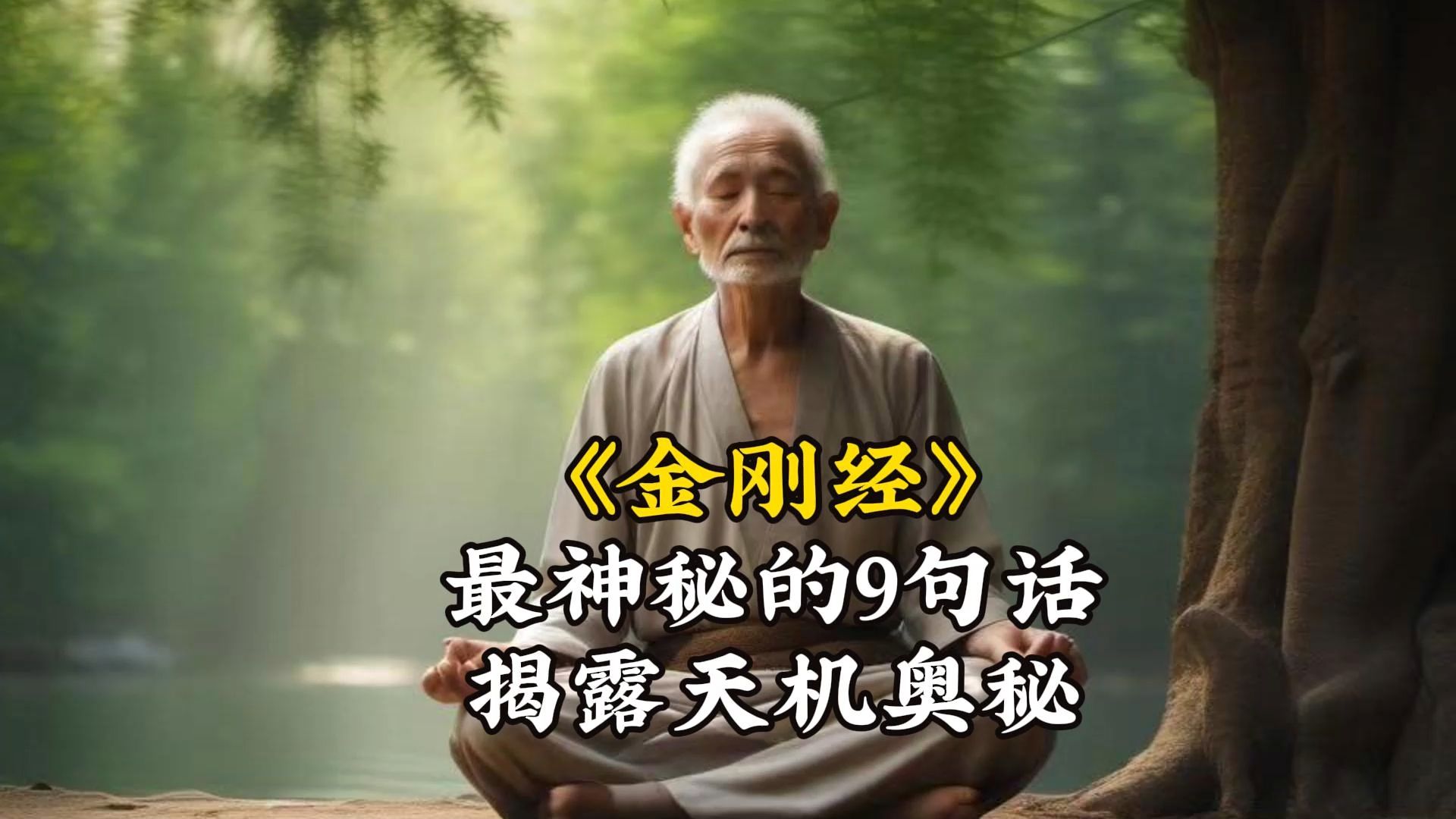 《金刚经》中最神秘的9句话，揭示了人生天机! 让人大梦顿醒，功德不可思议。