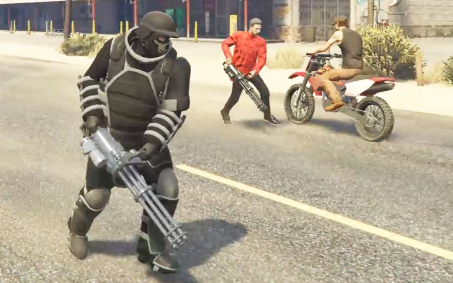 gta5 穿上重型装甲套闯监狱,剧组太穷没有运输载具