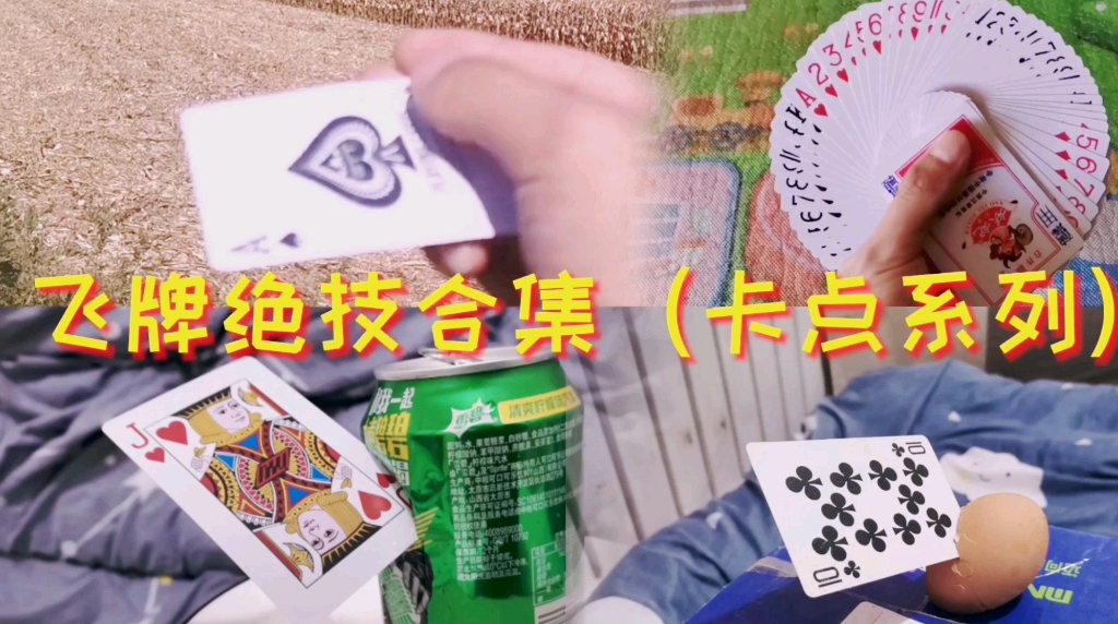 飞牌绝技,苦练三年的成果_哔哩哔哩_bilibili