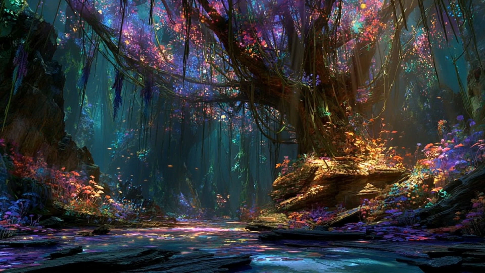 探索奇幻故事中的精灵密林 #视觉效果 #奇幻故事 #场景设计