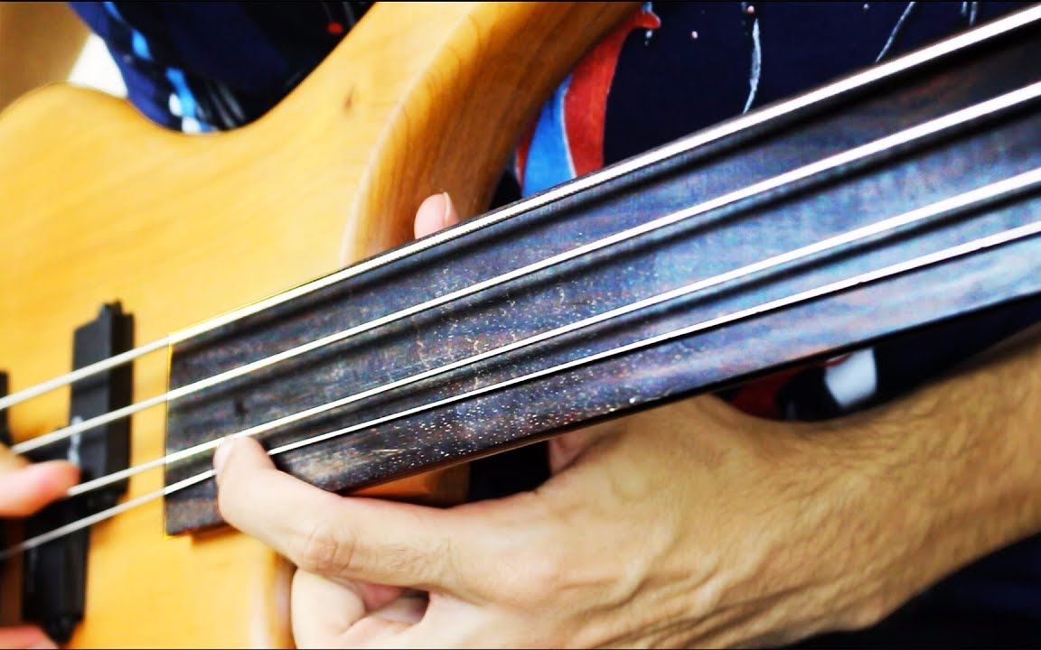 【bass】新无品贝斯solo【davie504】