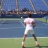费德勒 vs 瓦林卡 训练背后视角 Roger Federer  Stanislas Wawrinka court le