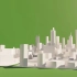 【绿幕素材】城市白色模型绿幕素材包无版权无水印自取［1080p HD］