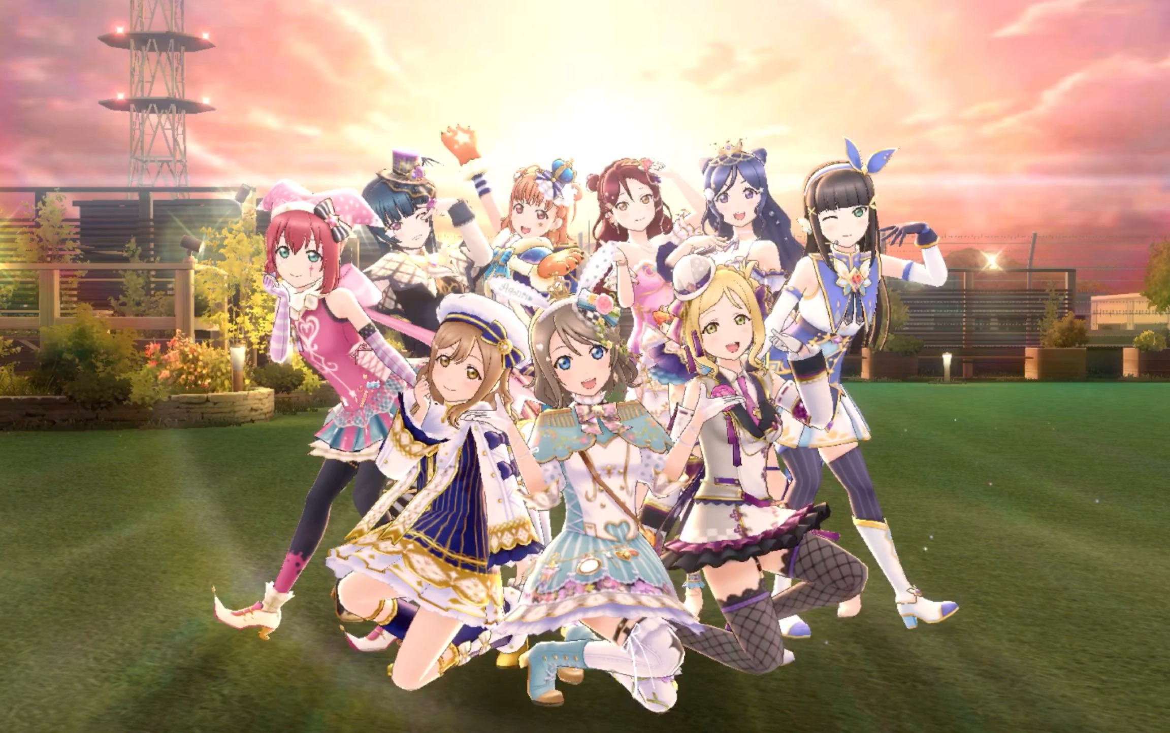 Lovelive As 水团全员ur衣装brightest Melody 哔哩哔哩 つロ干杯 Bilibili