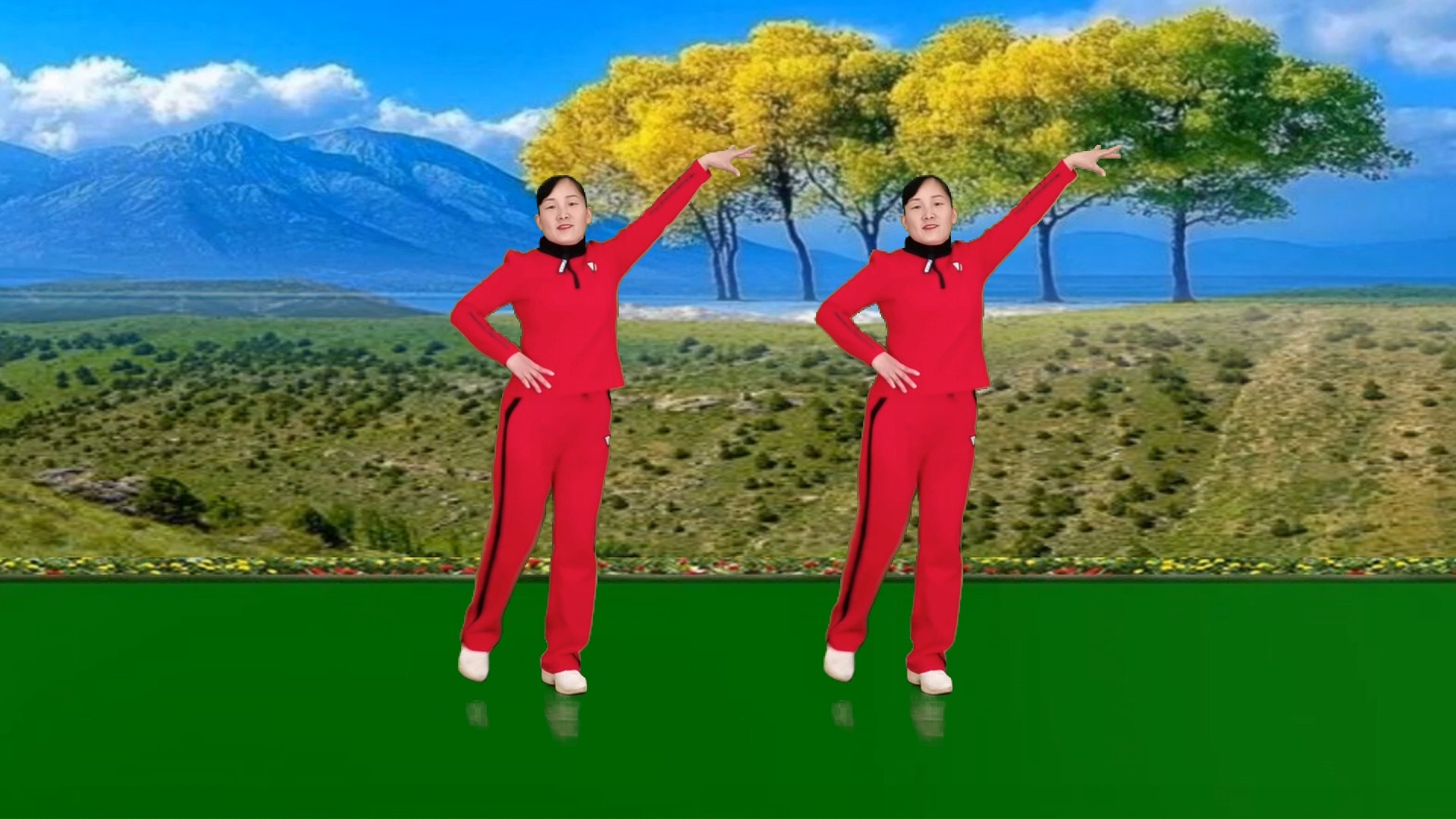 DJ广场舞《爱的世界只有你》正面演示