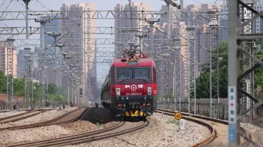 K16济局济段HXD3D-0469_挂轨检999846-4月15日