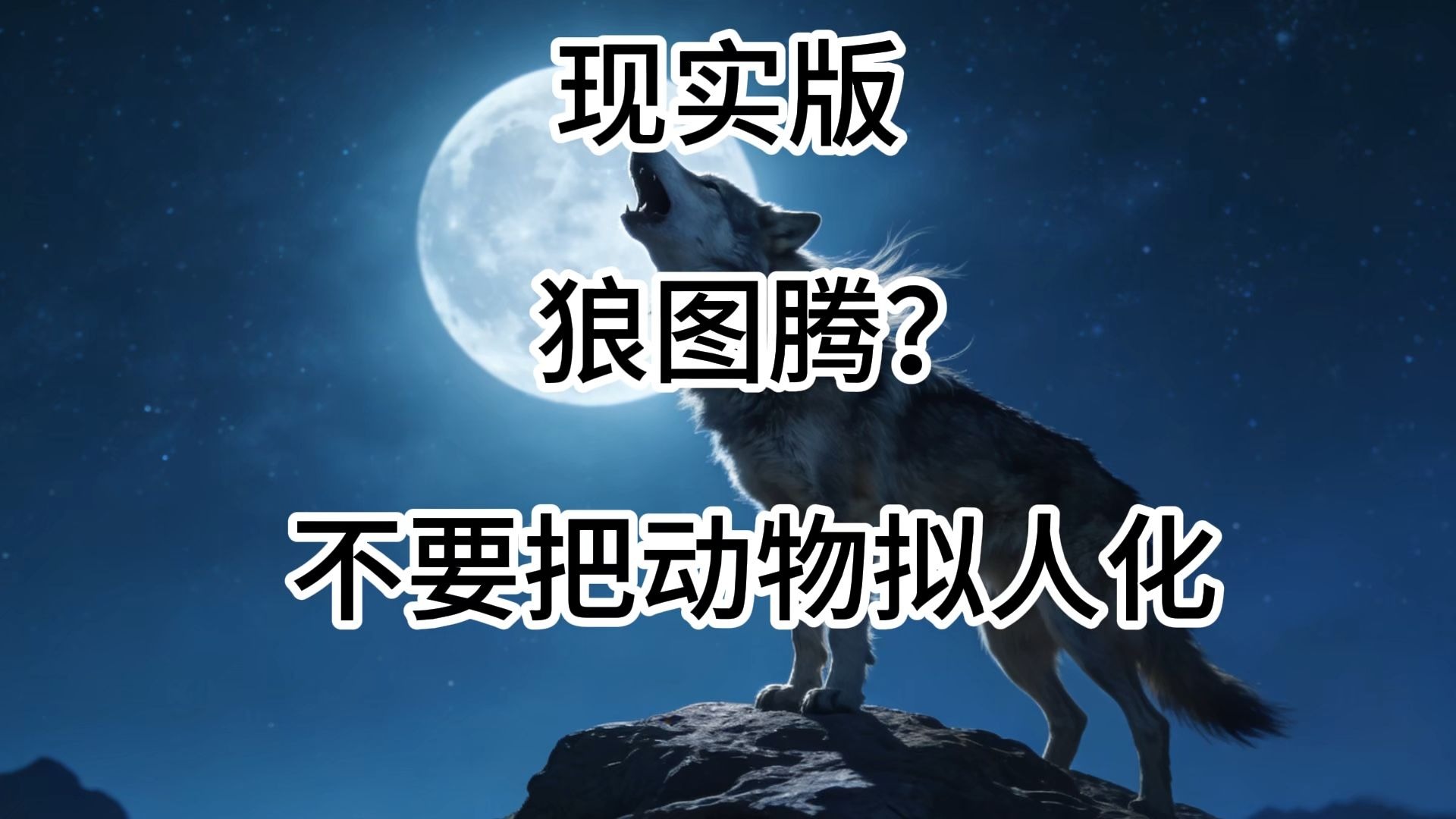 现实版【狼图腾】？请不要在把动物拟人化！