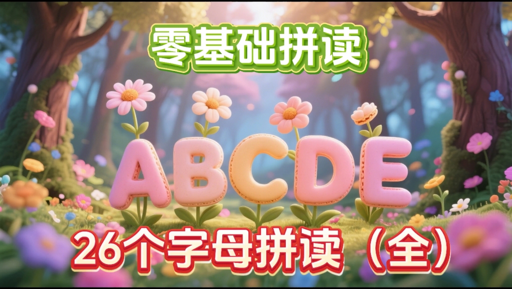 零基础自然拼读｜26个字母拼读（全）｜自然拼读就要这样学