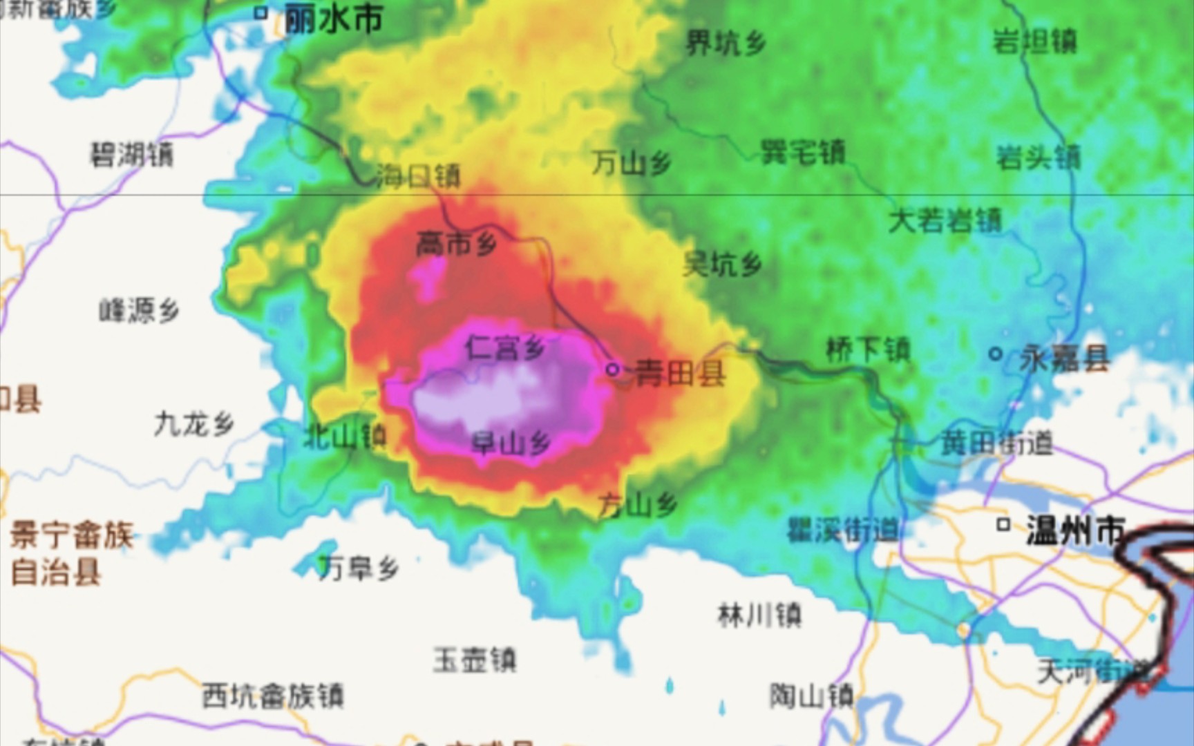 一个从广西桂林跨越上千公里跑到浙江沿海的风暴