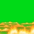 绿幕抠像燃烧的火海视频素材