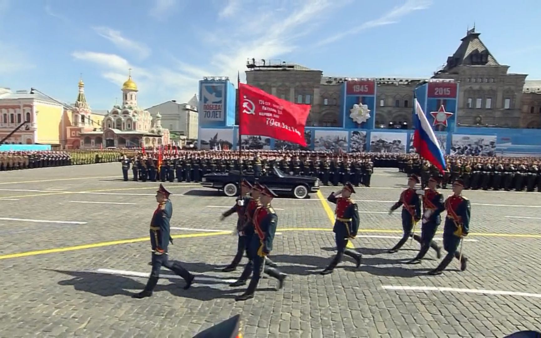俄罗斯举行纪念卫国战争胜利77周年红场阅兵总彩排