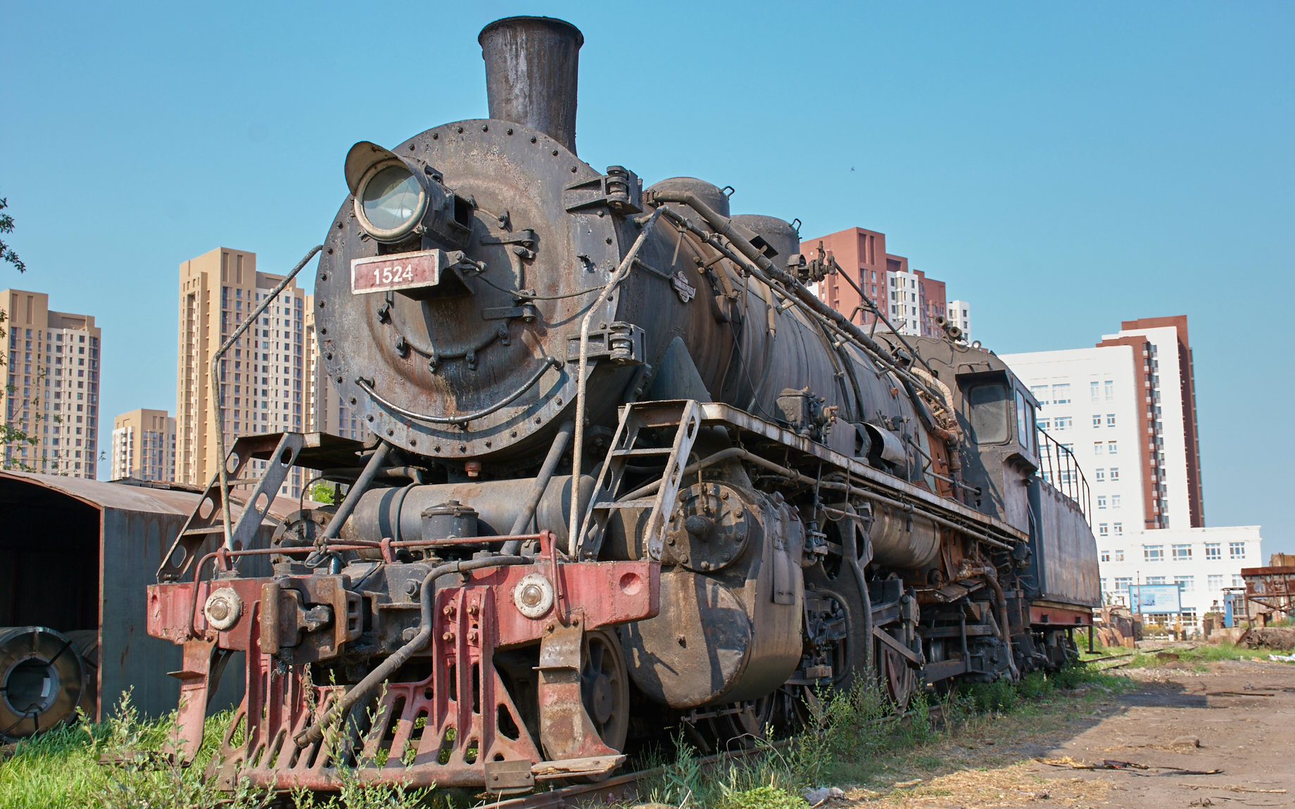 【蒸汽机车】探访天津果园仓库上游1524的驾