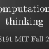 MIT《18.S191 (Julia)面向现实世界问题的计算思维导论》课程(2020)