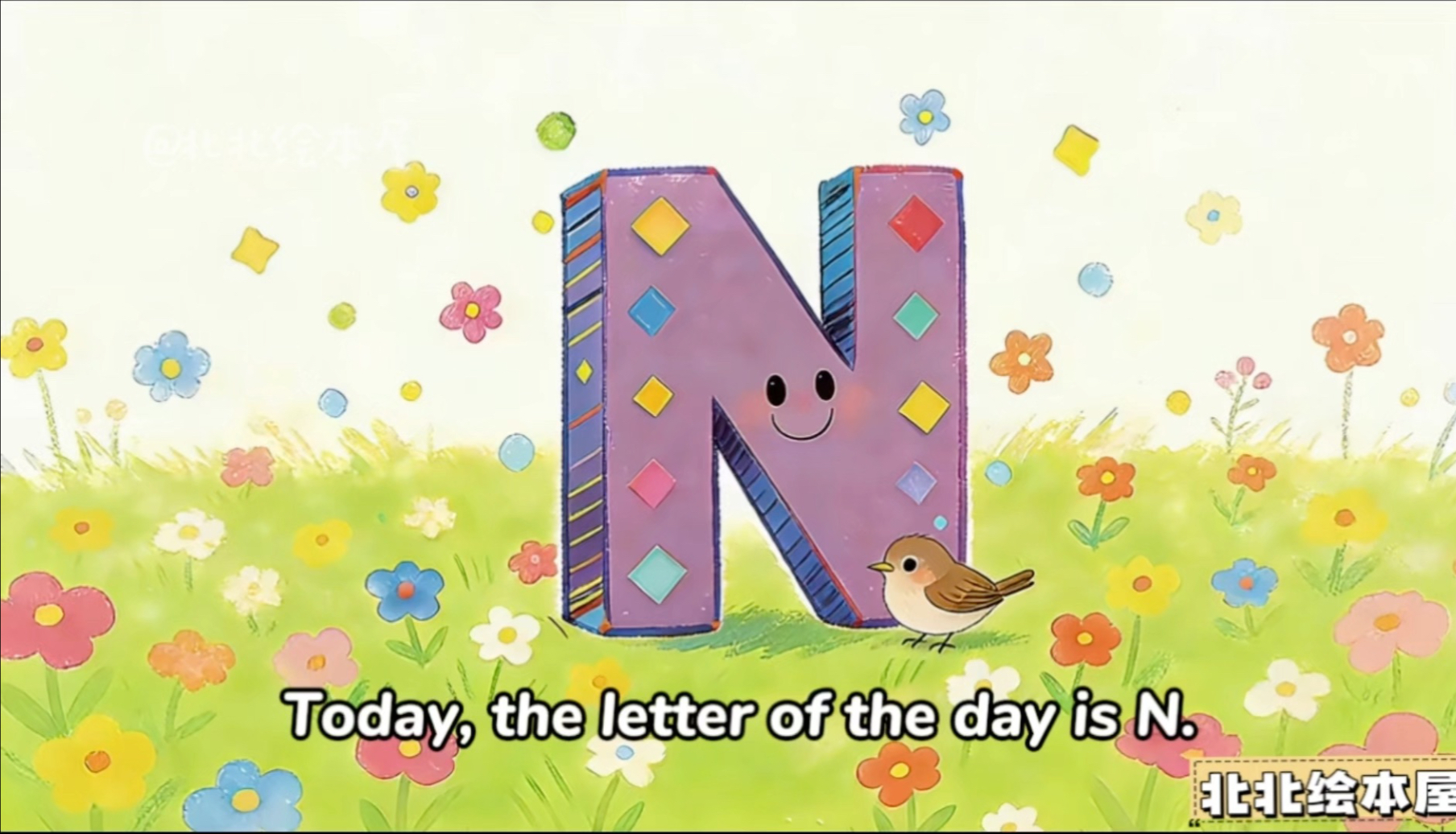 超魔性字母歌动画N，英语启蒙早教必备！