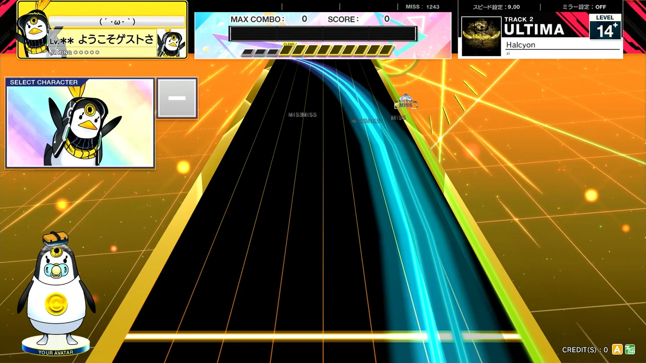 【CHUNITHM/中二节奏】谱面确认 Halcyon [ULTIMA 15] (流速9.0)